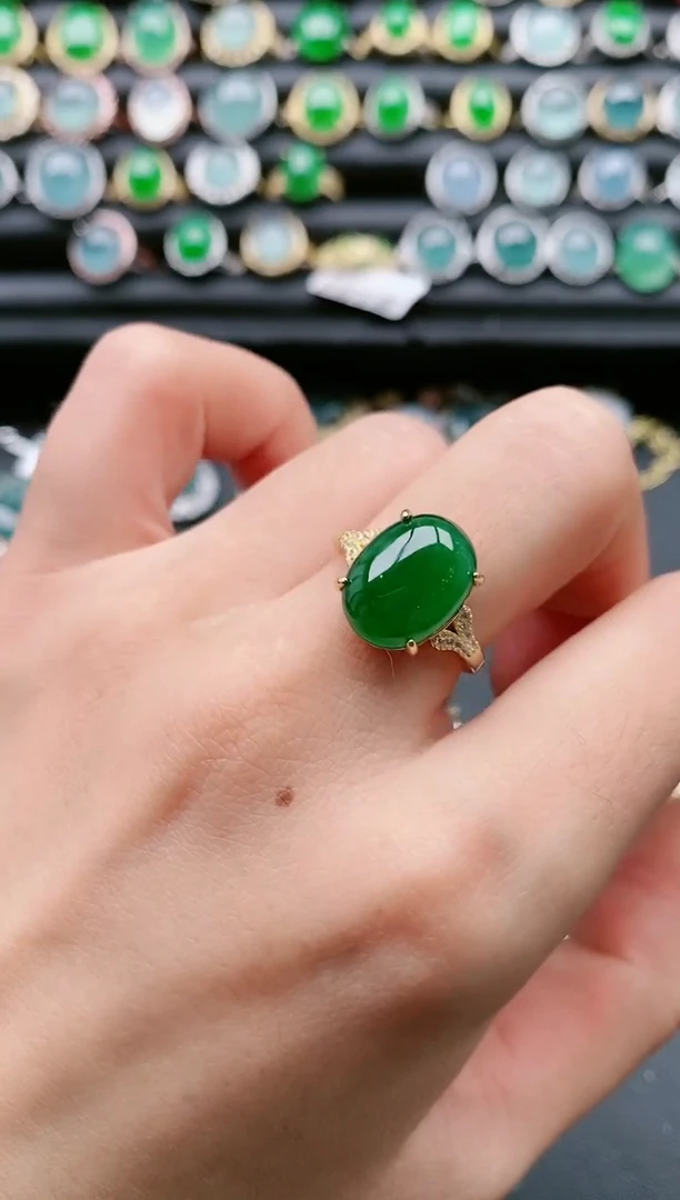 【闪购商品】翡翠戒指银S925镶嵌111111111