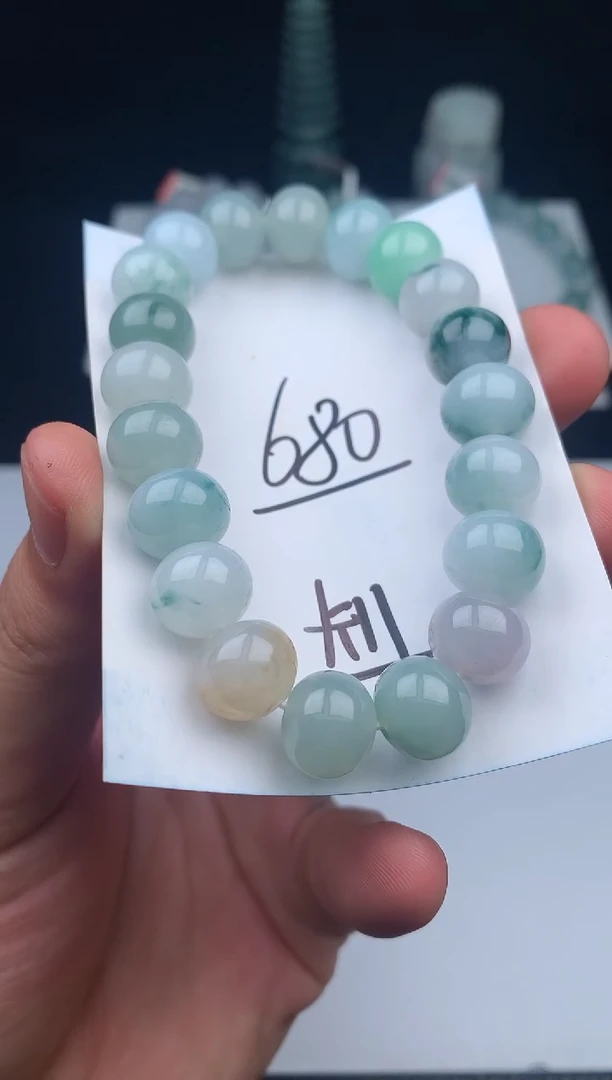 未镶嵌手链翡翠手串