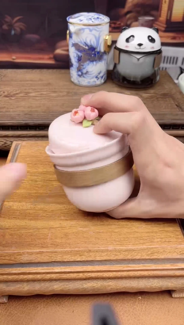 【闪购商品】陶瓷茶具摆件茶叶罐