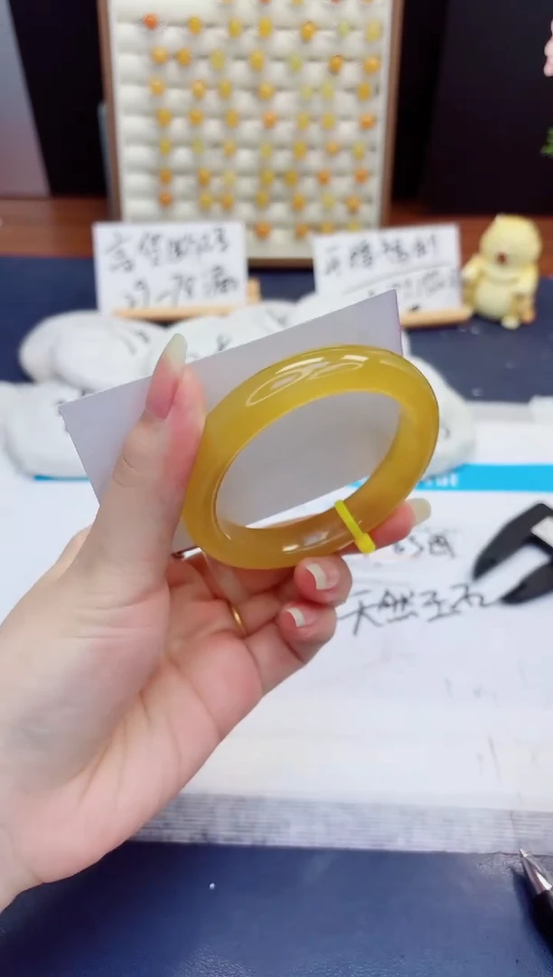 未镶嵌手镯石英质玉339-财气镯-圈口56