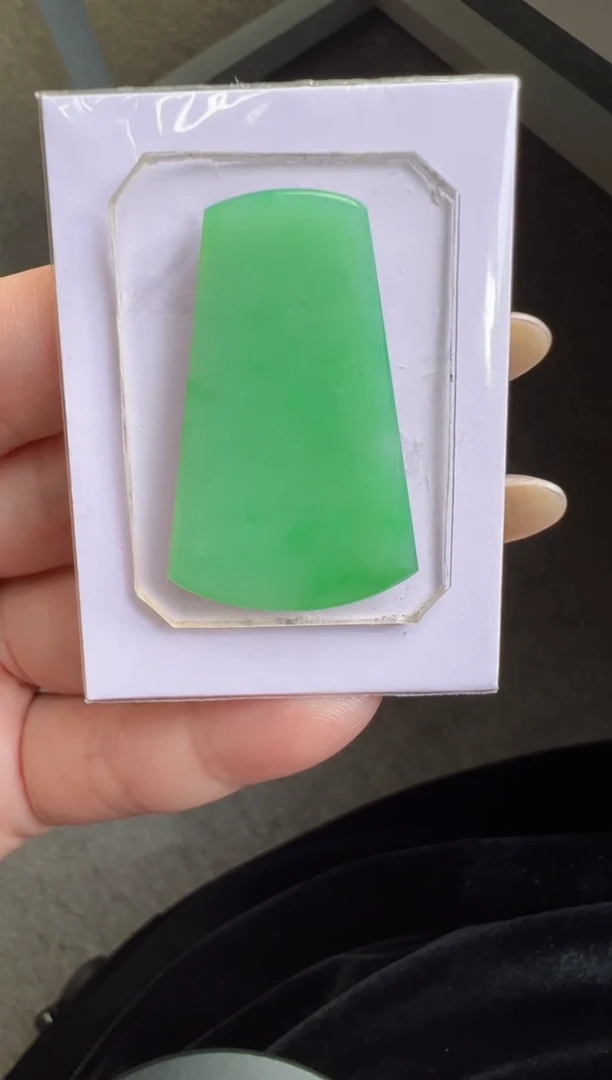 未镶嵌定制翡翠35.2*3无事牌