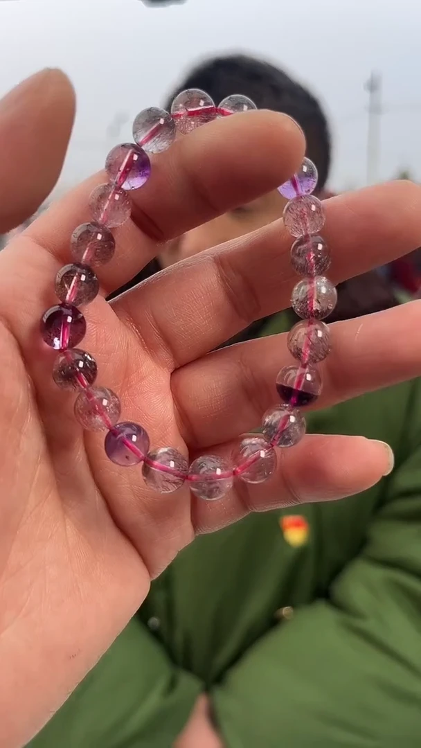 【闪购商品】水晶手链未镶嵌天然超七手串多样性发一8mm