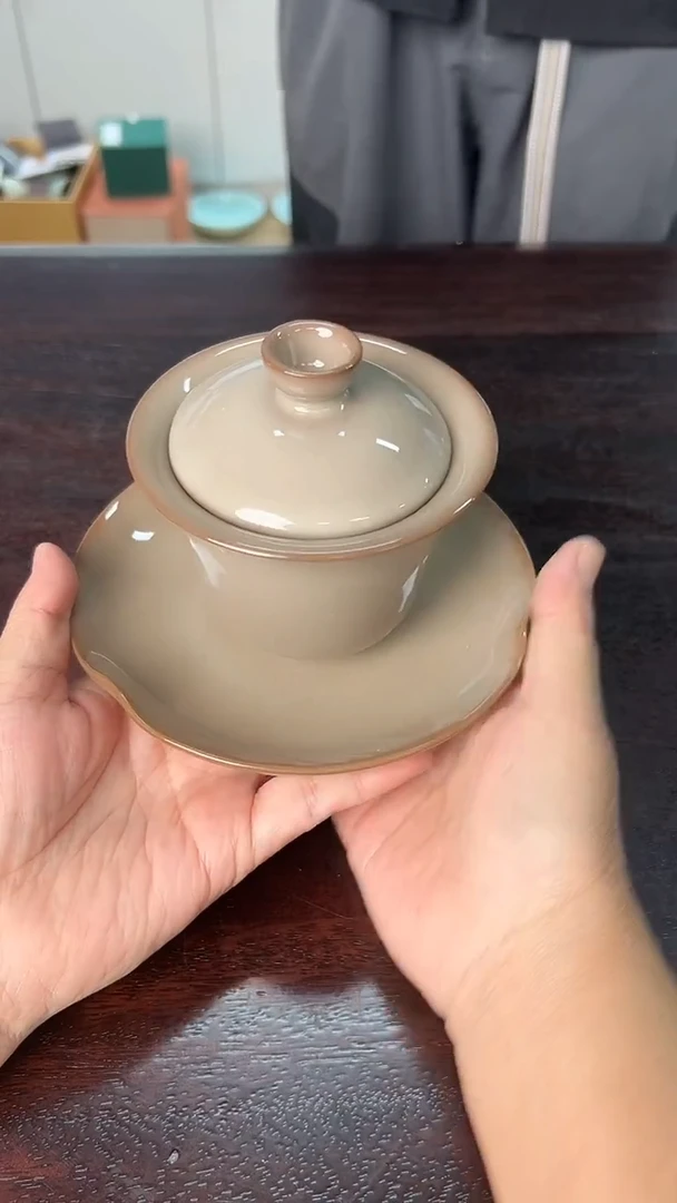 龙泉云间青瓷小米茶器