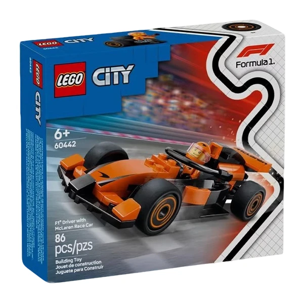 LEGO/乐高城市系列60442 F1赛车手与迈凯伦赛车益智2025新款