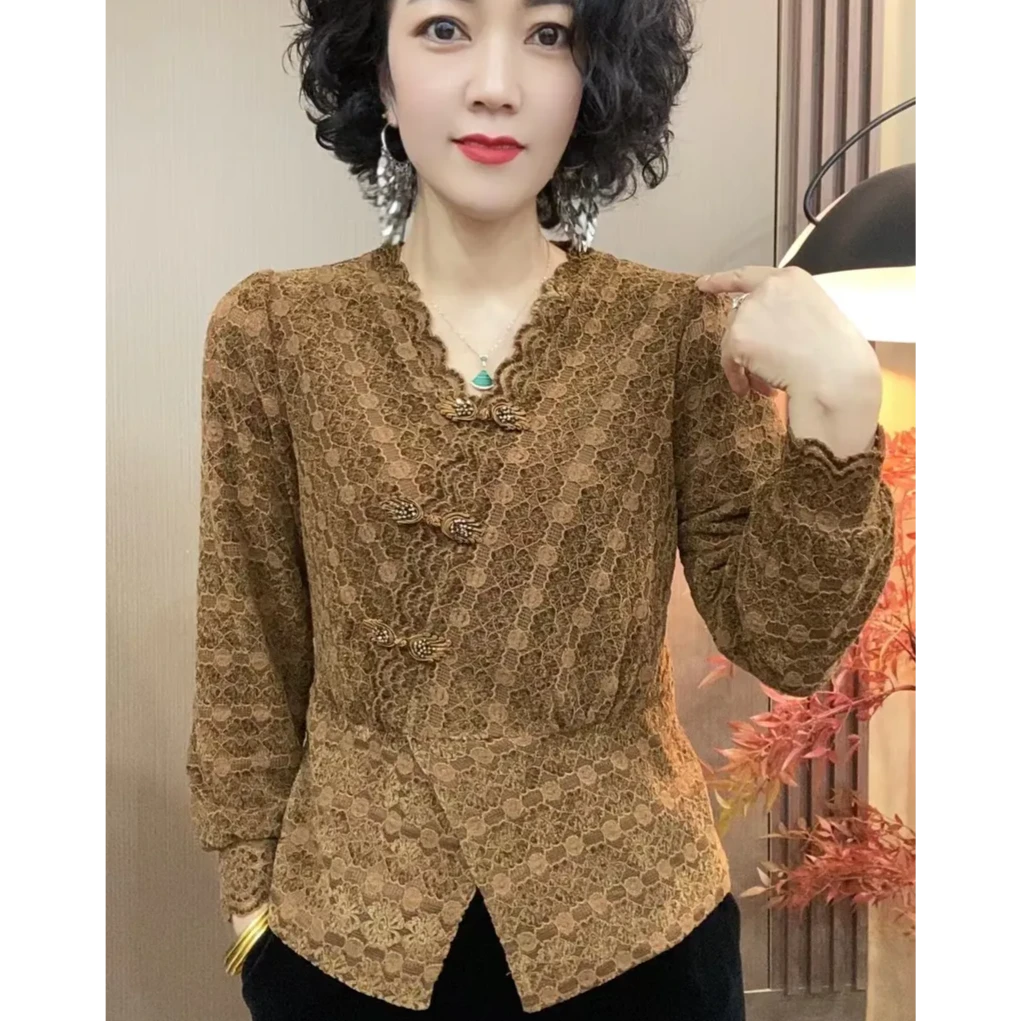 小四2025冬季加绒新款长袖气质洋气时尚女士上衣打底衫#8118