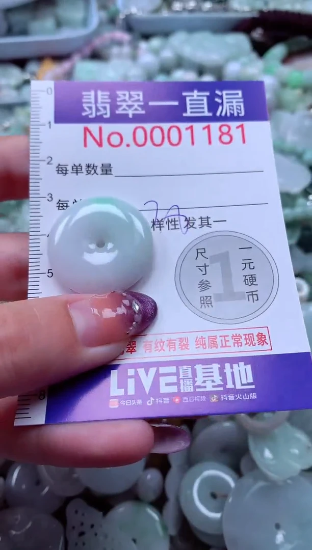 翡翠未镶嵌吊坠(不含链)1181