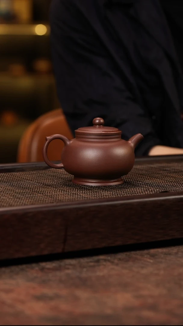 茶壶紫砂金铎爆堂