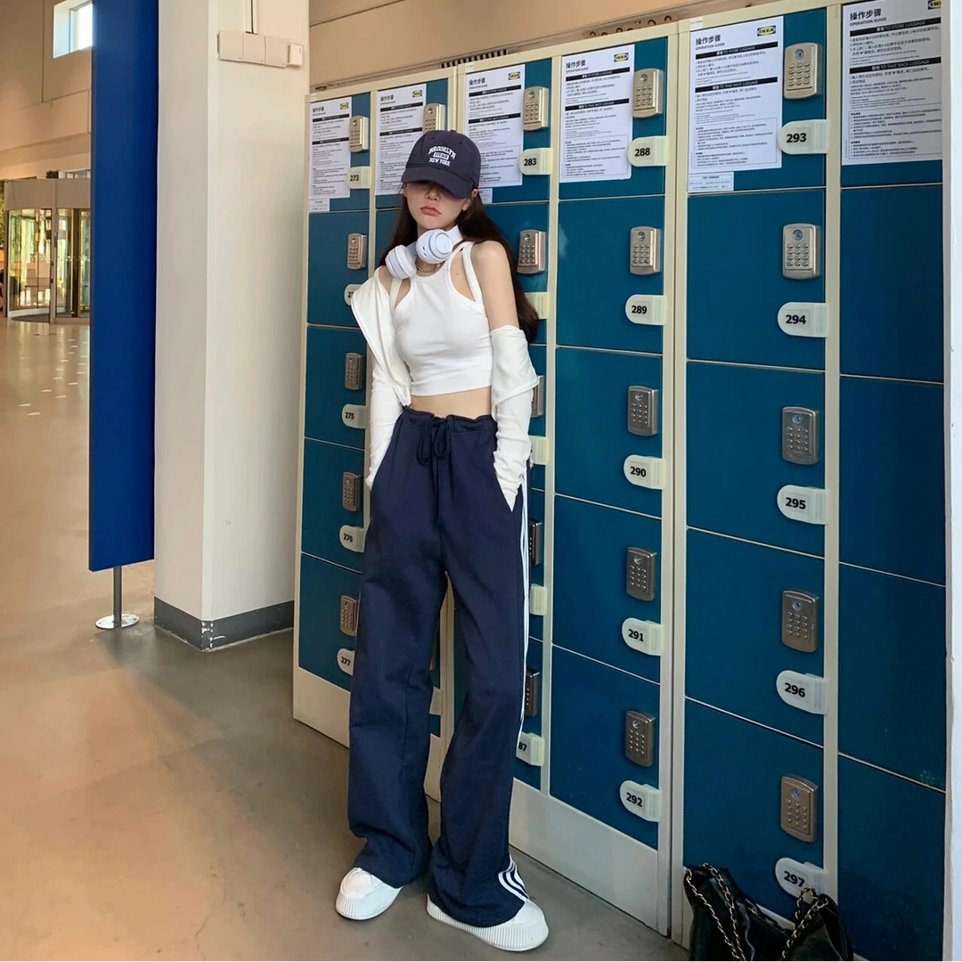 背心气质吊带极简风修身型韩版时尚显瘦运动复古港风通勤美式