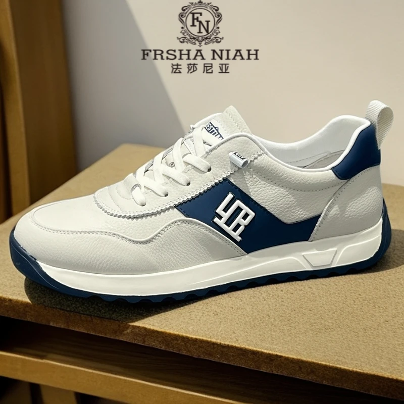 法莎尼亚西裤专用小白鞋2025秋季新款超轻软底舒适阿甘鞋开车男鞋