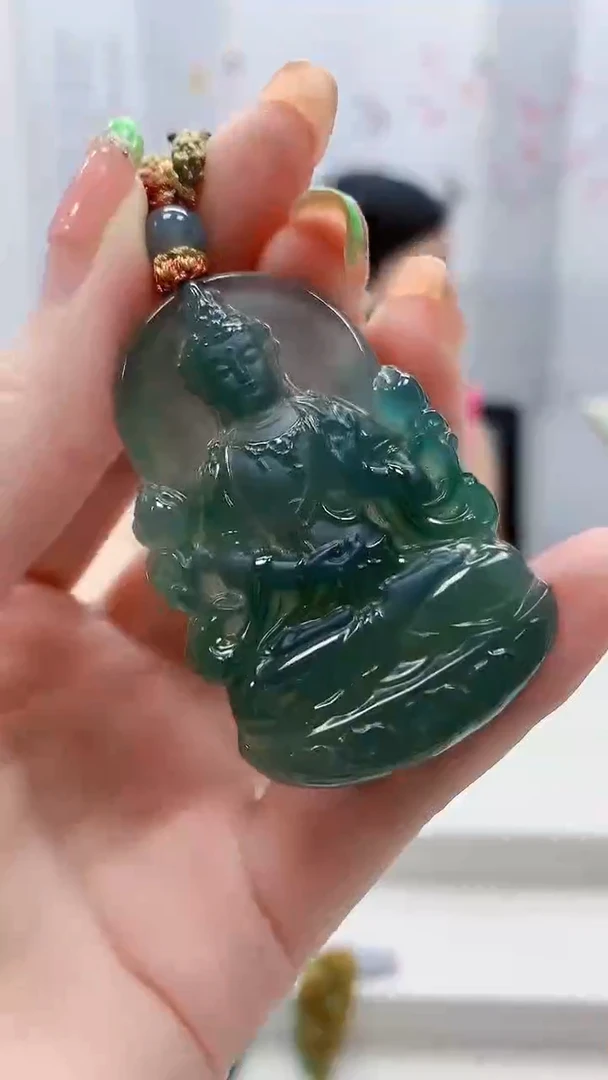 未镶嵌定制翡翠4852ry-毛货挂件97