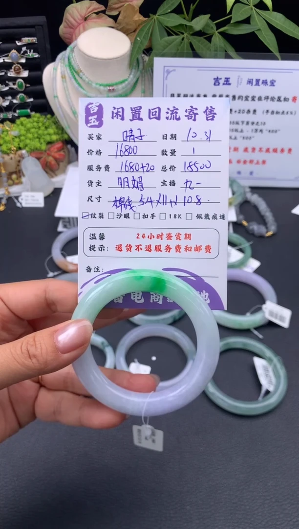 未镶嵌手镯翡翠晴*手镯   分单2