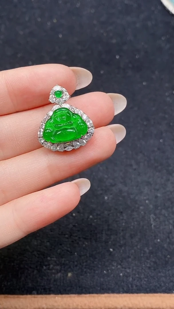 颈饰未镶嵌翡翠天然A货翡翠，保A保真