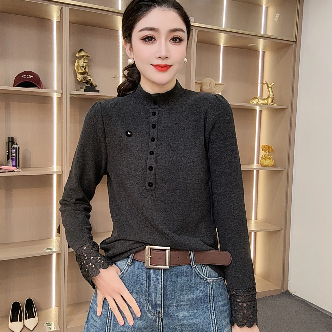 【众帆女装3】秋冬休闲时尚保暖半高领气质百搭长袖上衣