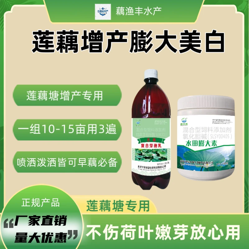 莲藕种植专用水溶复合芽孢乳水田膨大素增产早藕增白防空裂