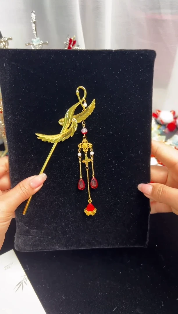 合金无仙鹤发簪11