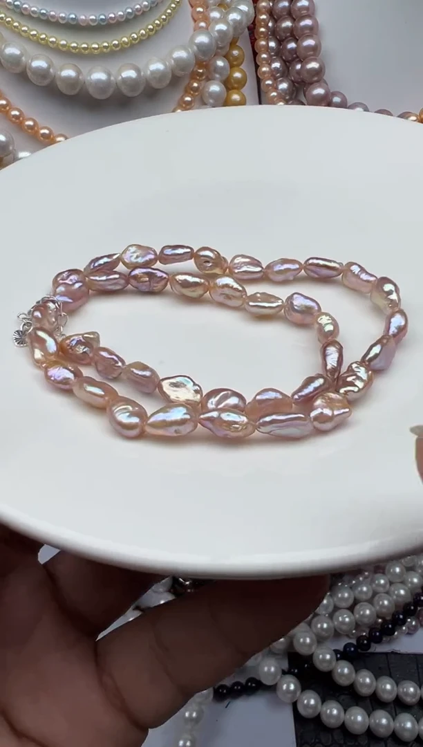 淡水珍珠未镶嵌颈饰1