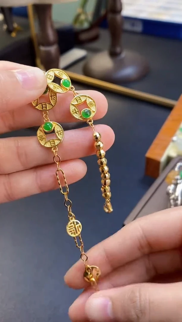 颈饰银S925镶嵌翡翠14898