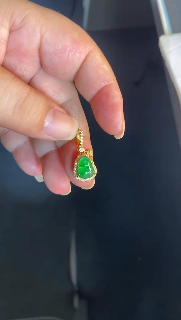 吊坠(不含链)银S925镶嵌翡翠1