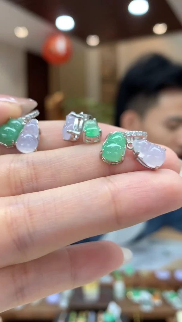 吊坠(不含链)未镶嵌翡翠葫芦百搭扣  多样性发货*1