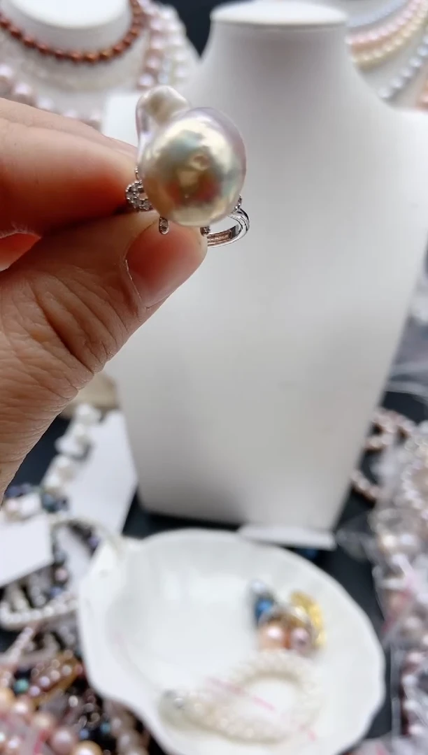 【闪购商品】淡水珍珠颈饰银S925镶嵌1