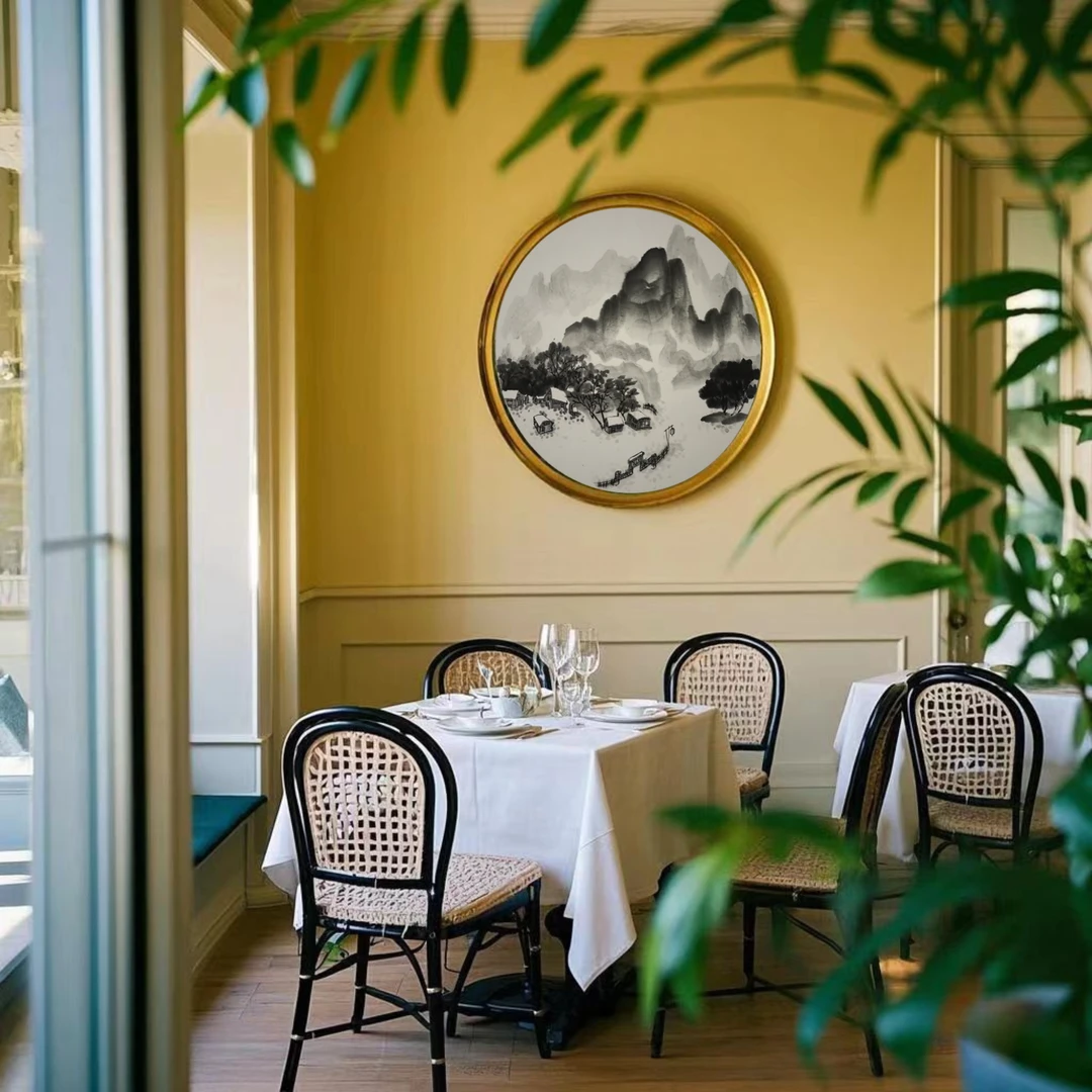 袁盛民水墨山水绘画冬韵（伍）50*50厘米