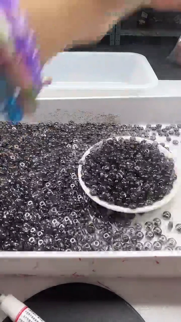 颈饰未镶嵌水晶W1621黑加仑阿赛算盘8*4MM*15颗