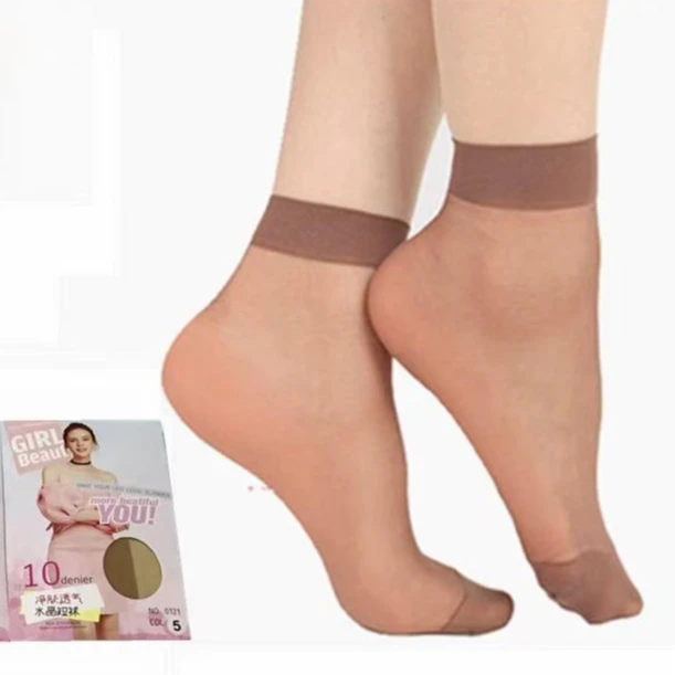 210 （20双）女士水晶丝透气短袜 F16