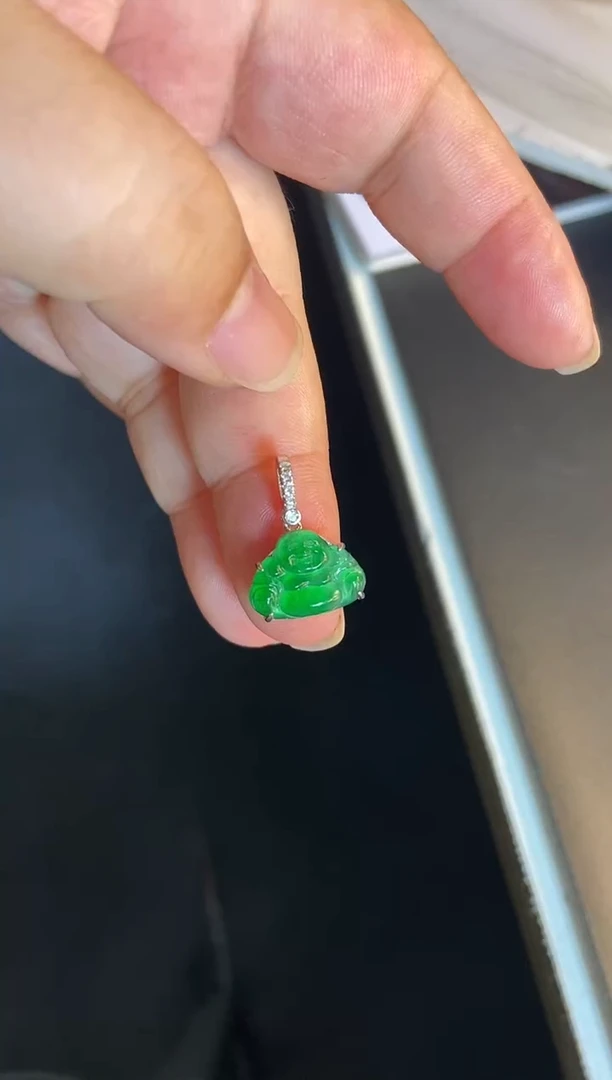 吊坠(不含链)银S925镶嵌翡翠1