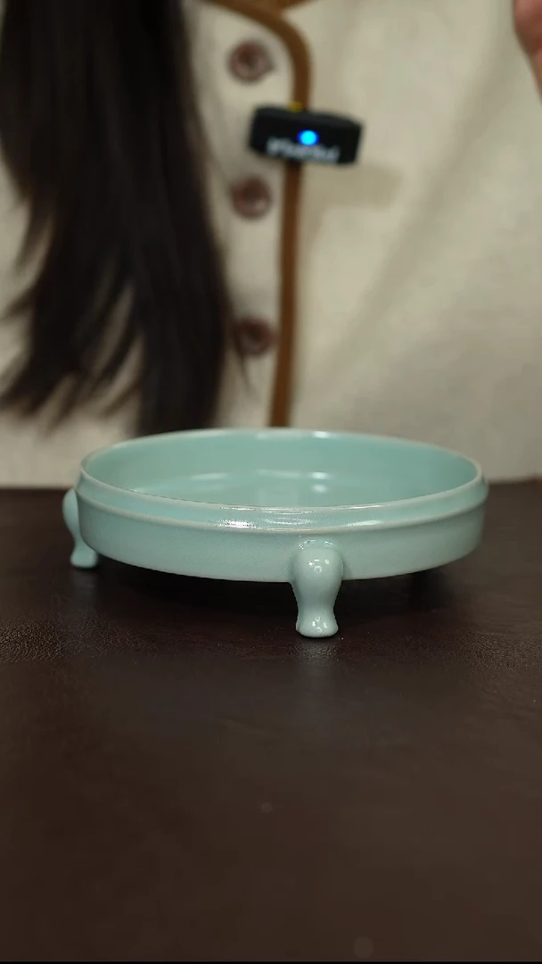 摆件陶原矿原釉汝宋汝瓷