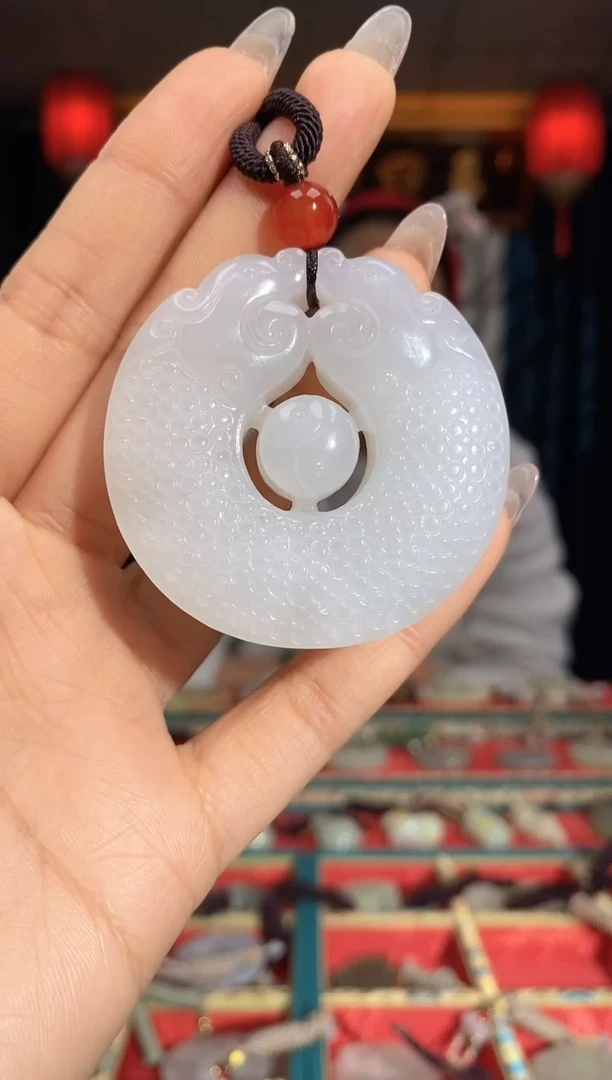 【闪购商品】和田玉颈饰未镶嵌双龙