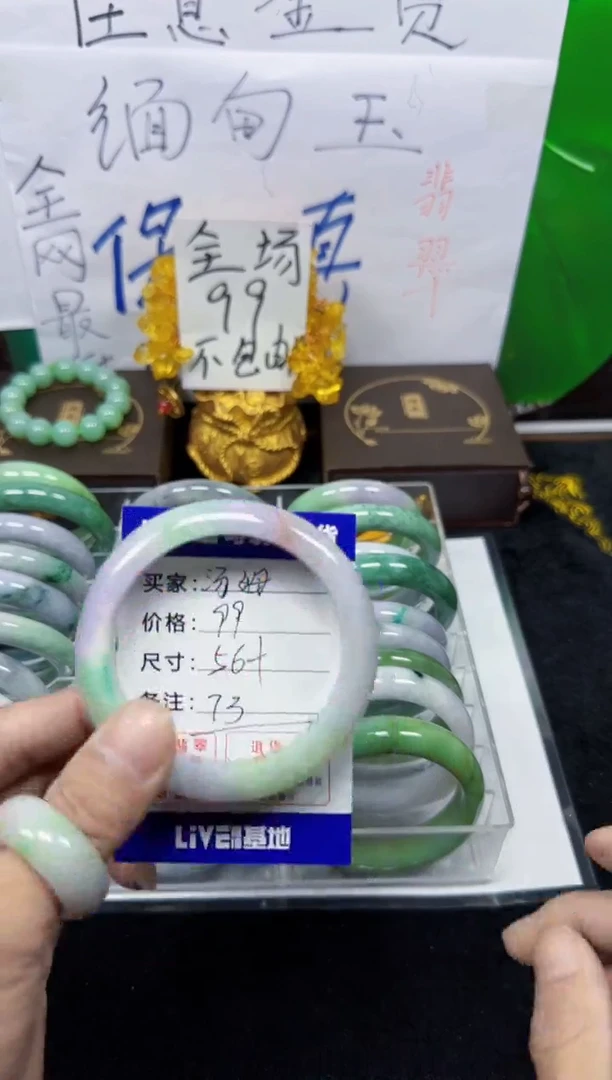 未镶嵌手镯翡翠汤*73