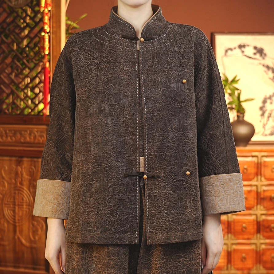 （吞吞）桑蚕丝锦油绸上衣A-102-25557