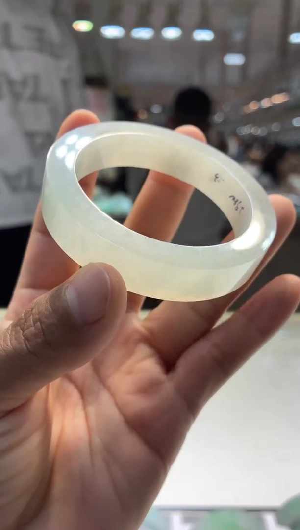 未镶嵌手镯定制翡翠53圈