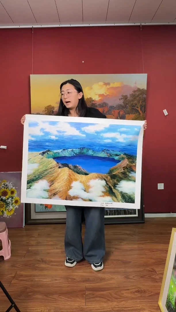 油画【91号】约90*60cm丨朝鲜原创纯手绘孤品油画丨顺丰包邮