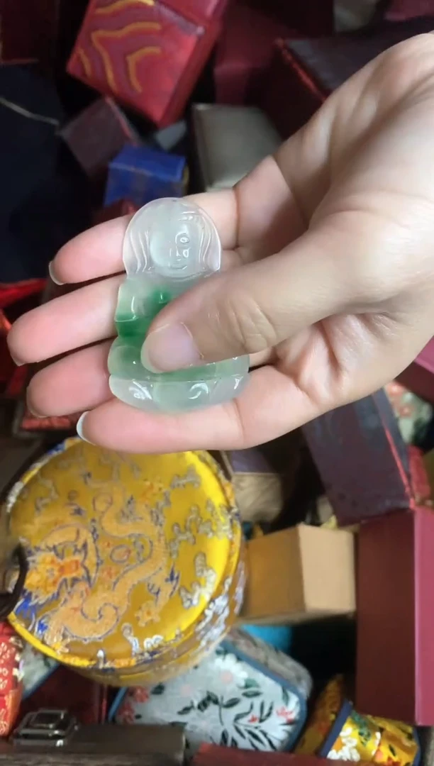 翡翠未镶嵌颈饰永玉阁精品专属摆件