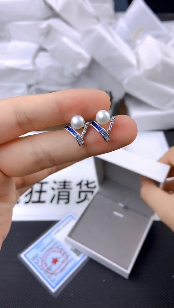 未镶嵌耳饰淡水珍珠ed1018