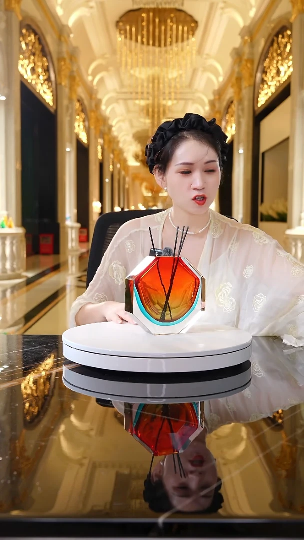 摆件AJ1010666落日橙红小花器