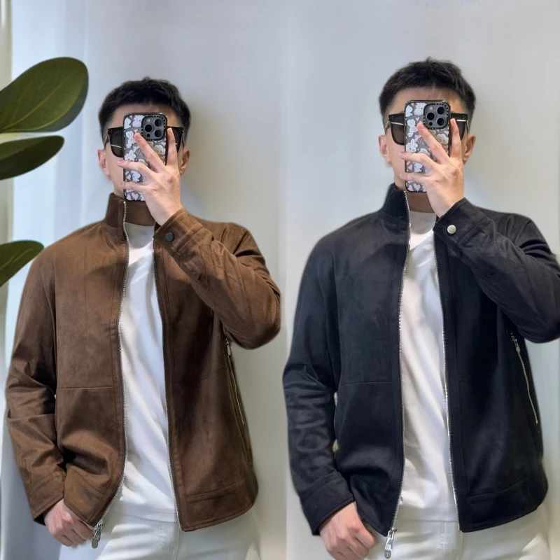 （秋款）古帝特尼“轻奢麂皮绒”夹克男士立领时尚款休闲外套JM-85077