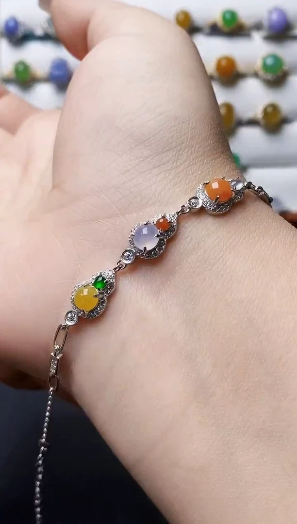 银S925镶嵌戒指翡翠0057