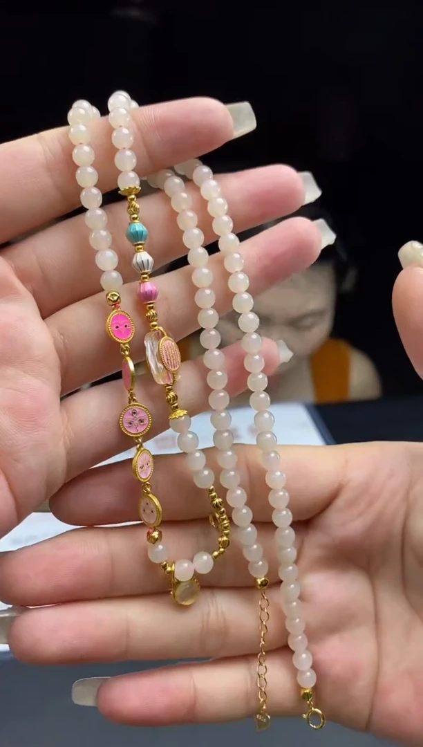 和田玉银S925镶嵌项链多样性-项链-X575