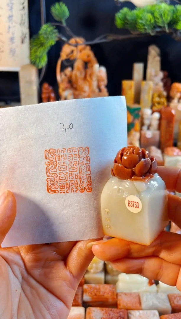 寿山石印石手工篆刻《所求皆如愿 所盼皆可期》