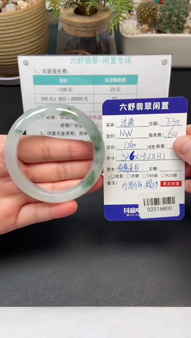 翡翠手镯未镶嵌迷*D2516800