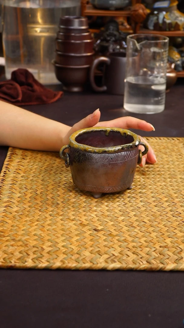 茶壶紫砂纯自然柴烧