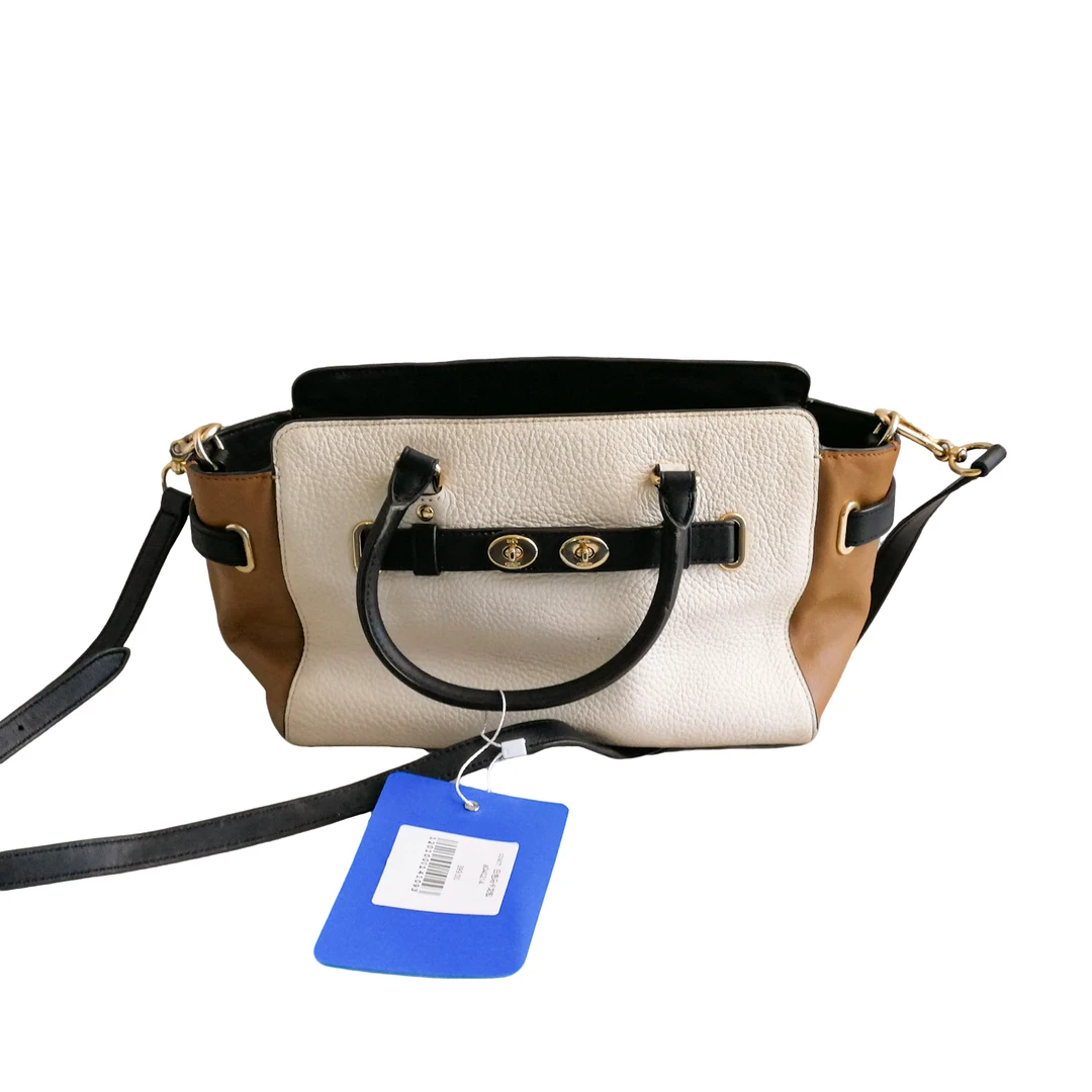 95新 COACH/蔻驰 coach 白色马卡龙包 a040214