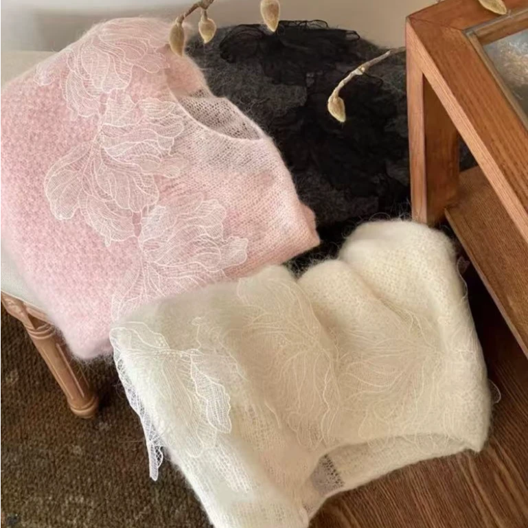 【维纳斯】蕾丝款镂空 勾花100羊毛