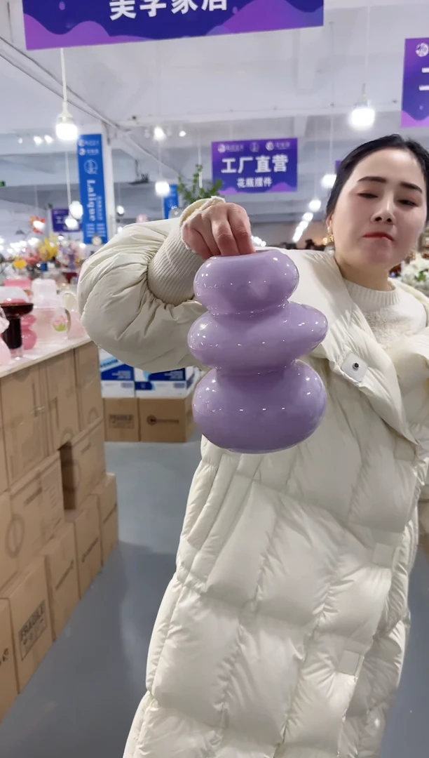 【闪购商品】玻璃安琪花瓶微瑕-Z143