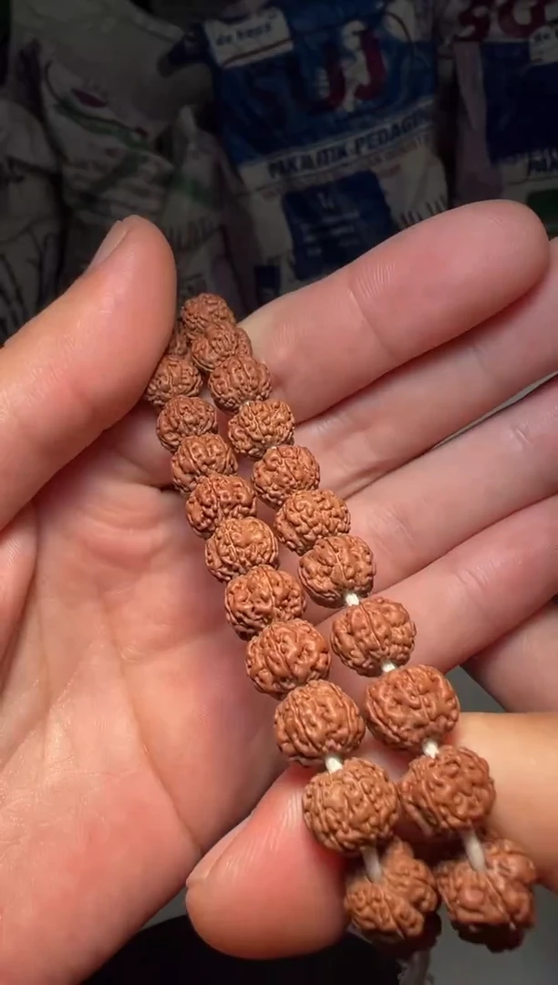 手串金刚菩提超头精挑老树玉梅花手持-9mm