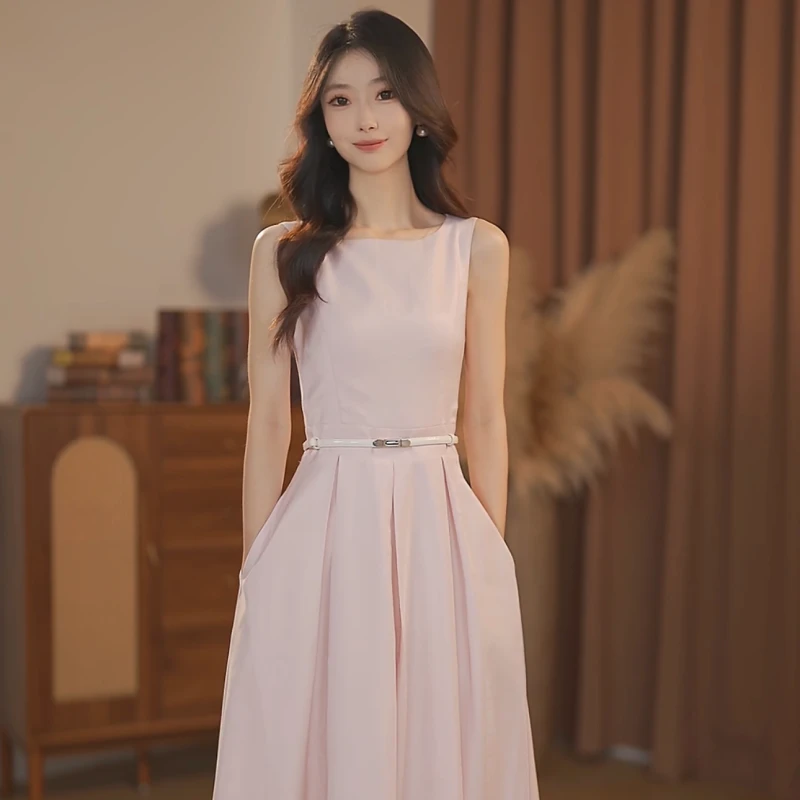 【大金】夏季新款简约大方修身显瘦小众设计连衣裙-HZ945