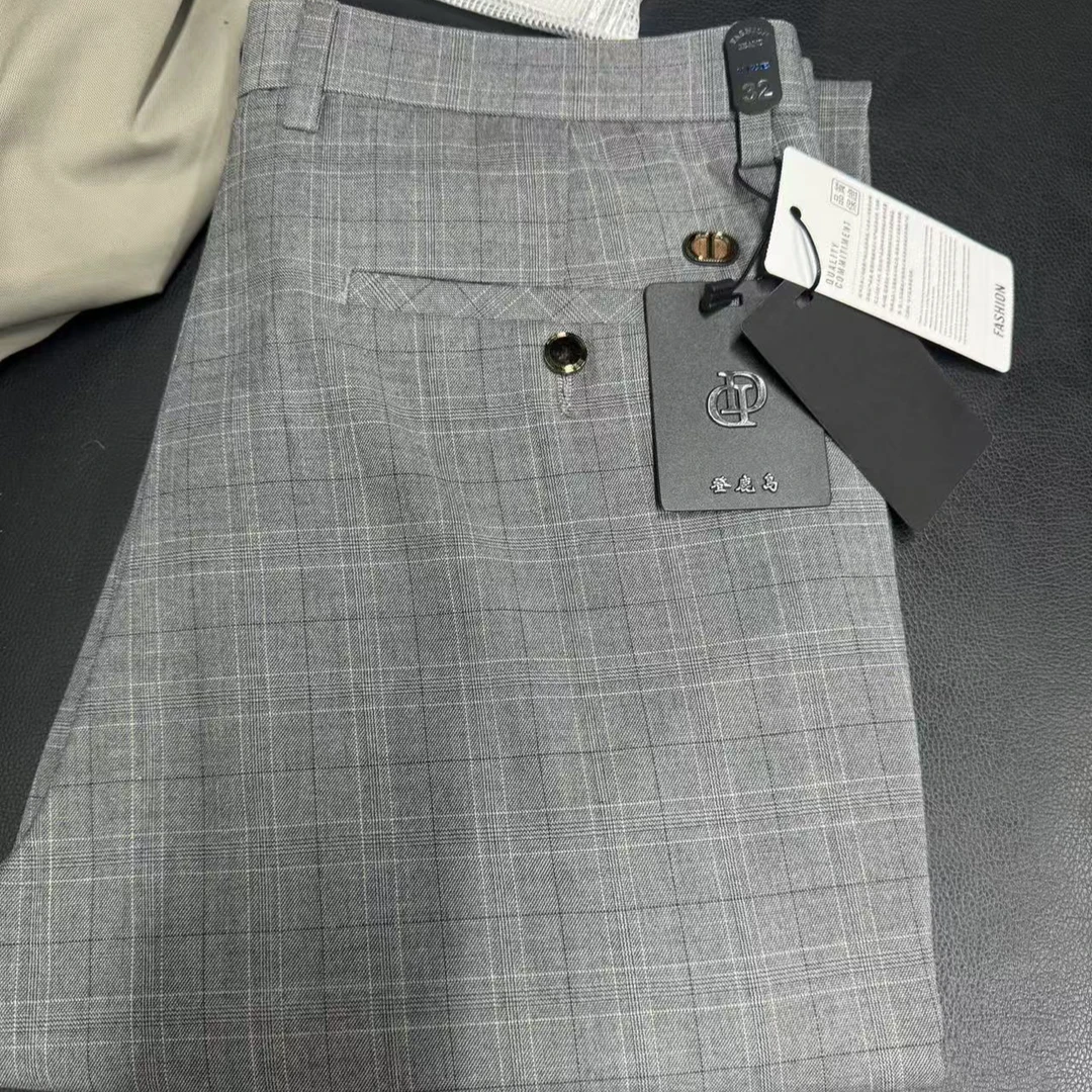 2025新款春夏弹力直筒休闲裤