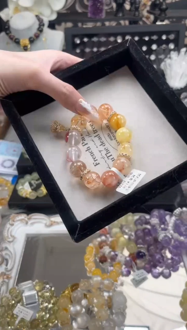 【闪购商品】烟晶手链银S925镶嵌天然水晶 多样性发货